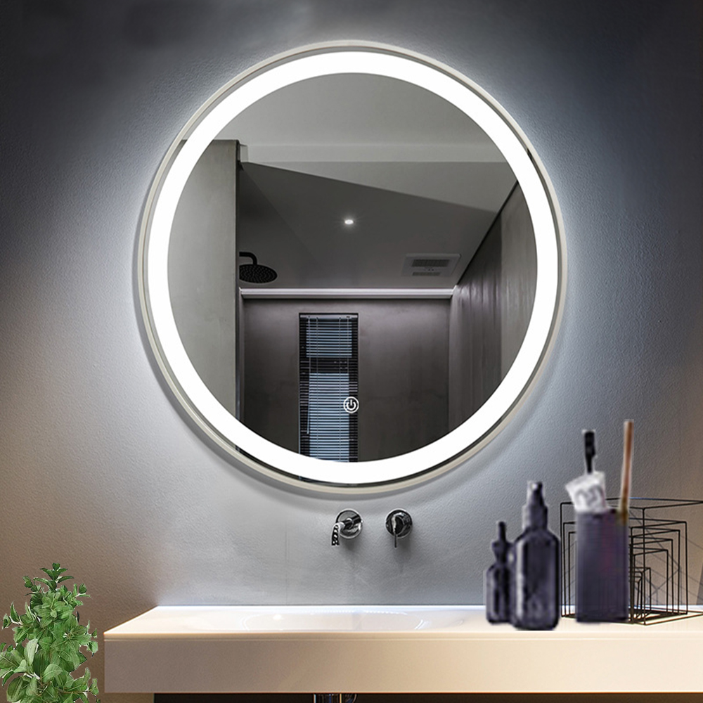 Licensed Silver Mirror LED Waterproof Bathroom Shower for House Decor and Living Room