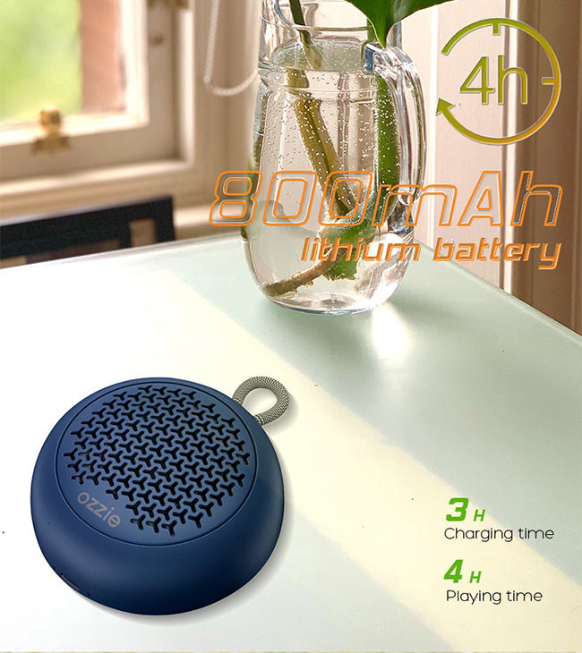 800mAh Battery Capacity Wireless Bluetooth Speaker TWS Function Waterproof IPX7