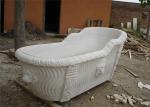 Bathroom Natural Stone Bathtub Hand Carved Adult Backrest Marble Bathtub