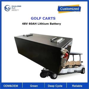 Wholesale CLF OEM ODM 6000 Cycles LiFePO4 48V 60Ah 100Ah 150Ah 200Ah Cylinder Or Prismatic Lithium Ion Battery For Golf Cart from china suppliers