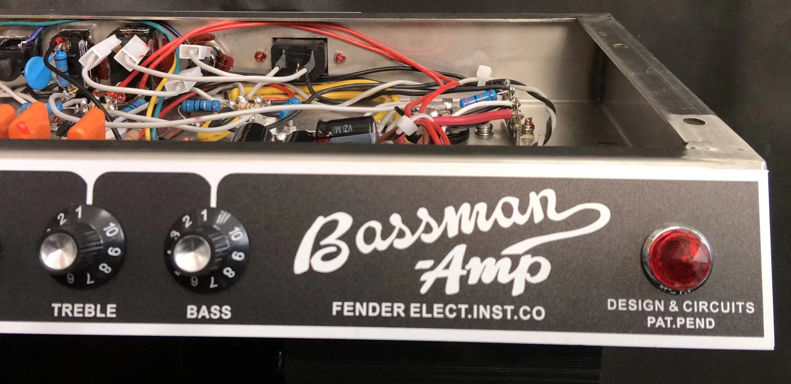 Custom 64' Bassman Blackface Deluxe Reverb Amp Head Fender Style