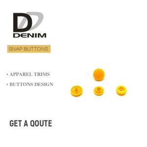 Wholesale Matt Finish Yellow Plastic Cap Snap Socket &amp; Stud 4 Parts DTM from china suppliers