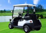 Small Electric 2 Seater Golf Cart , White Battery Operated Golf Buggies 48V
