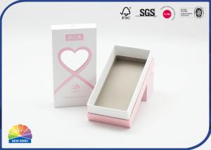 Wholesale Heart Shaped Window Iridescent Paper Rigid Gift Box Logo Embossing from china suppliers
