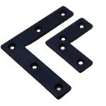 45mm L X48mm H Half Round Black Floor Guide Floor Mount Sliding Barn Door