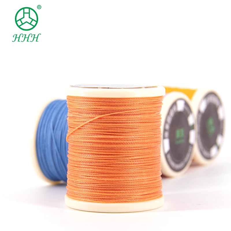 30g One Roll Round Wax Thread DIY Handmade 0.65MM Leather Sewing Polyester Thread