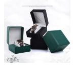 Customized PU Leather Material Paper Cardboard Watch Gift Packaging Box for