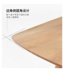 Natural Color Solid Wood Table Home Furniture Customized Size for Dining Room
