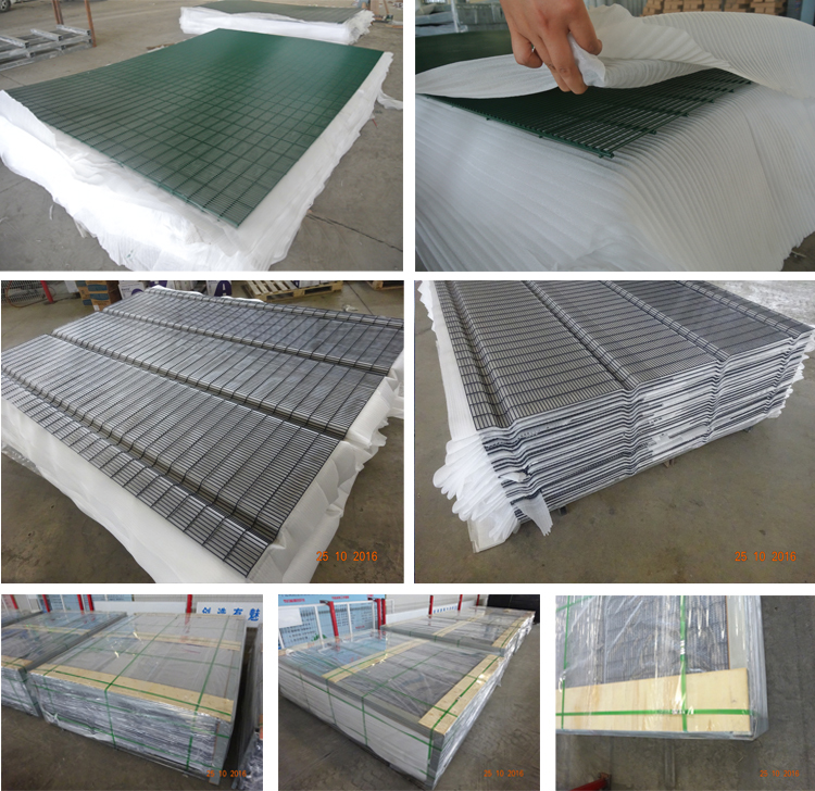 Anti Resistant Clear Vu Fence Panels / Clearvu Fencing Highly Attractive