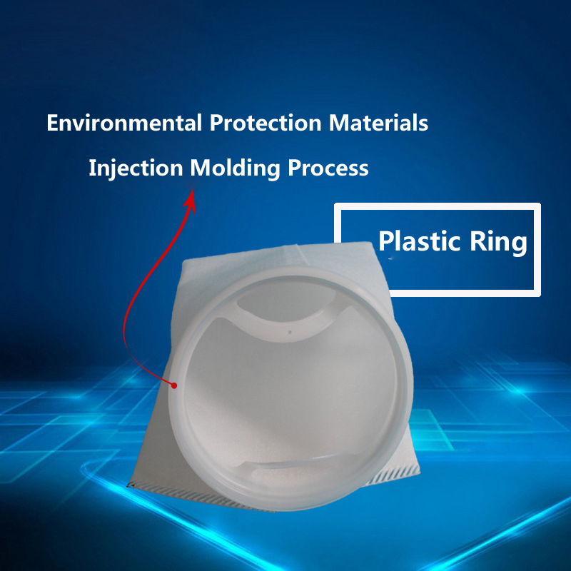 1kg PP Liquid Filter Bag 25 Micron Polypropylene Felt Polypropylene Ring for Industrial