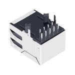 HFJ11-1G02EAA Single Port Ethernet RJ45 Female Connector LPJG0805CNL