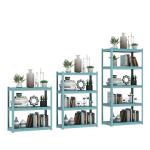 30 - 50kg Per Layer Loading Metal Storage Shelves , Sky Blue Steel Storage Rack