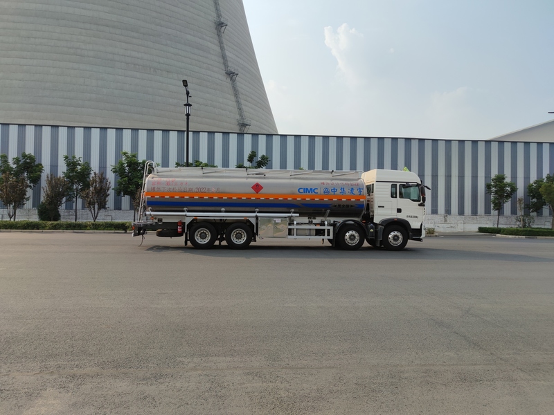 CIMC LINYU 8*4 30m3 SINO Aluminum Alloy Diesel Tanker Truck for Liquid Fuel Transport