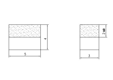 Hole Type Diamond Honing Tool Mini CBN Honing Stone Marks On Non Abrasive Side