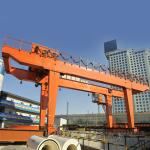 MG Model Double Beam Mobile Rail Mounted Gantry Crane For Steel Factory