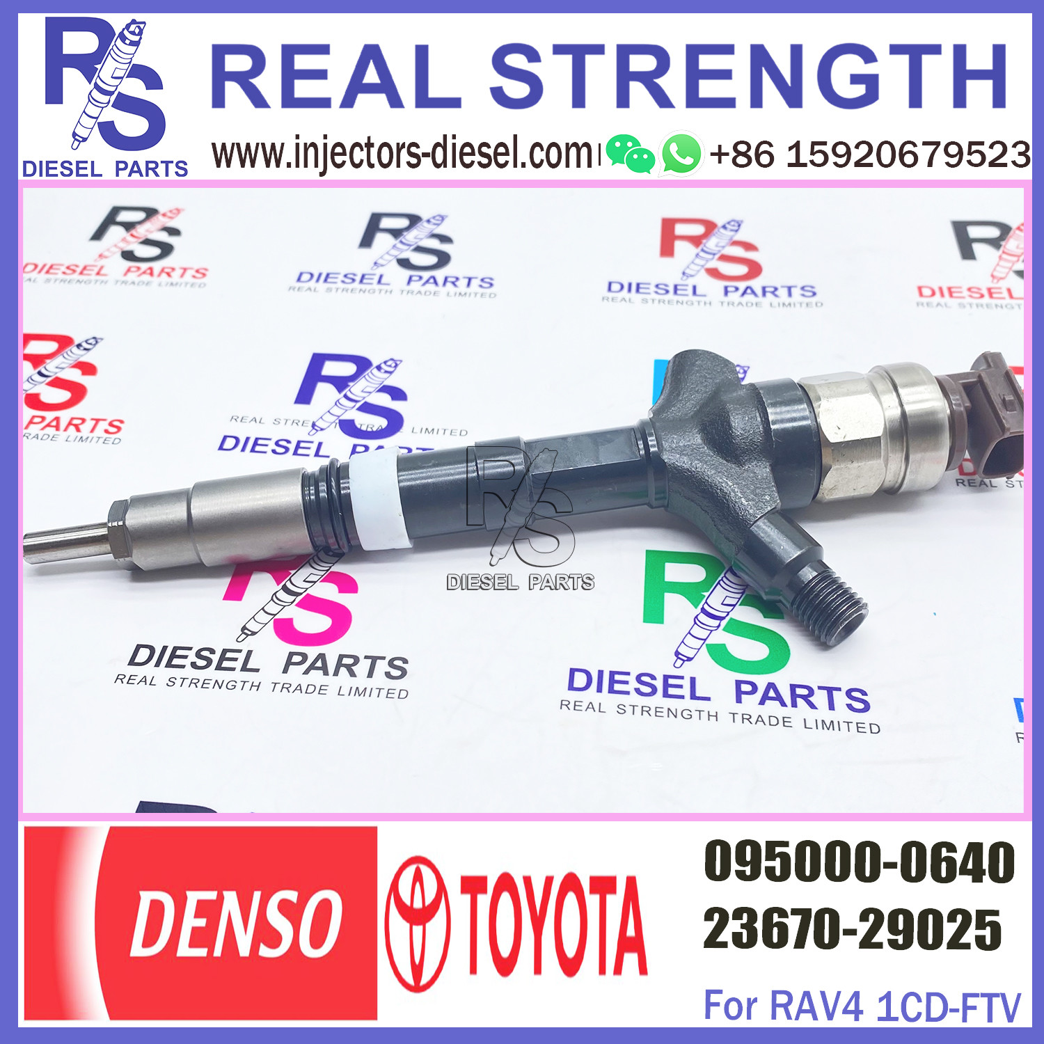 Diesel Common Rail Fuel Injector 095000-0640 095000-0641 or injector 095000-0641 For ISUZU 6HK1