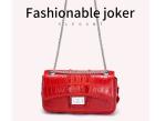 Summer new style crocodile tail bone leather bag shoulder bag for women
