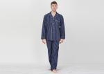 Personalised Mens Long Pyjamas Set / Mens Luxury Loungewear Set Anti Shrink
