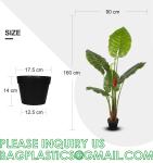 Artificial Monstera Deliciosa Plant 37" Fake Tropical Palm Tree, Perfect Faux