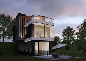 Wholesale AS/NZS/USA Standard Prefab Light Steel Frame House For Living Luxury Modular Hotel Unit from china suppliers