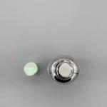 Skin Toner Cosmetic Lotion Pump Oval Cylinder Plastic PS Acrylic Bottle