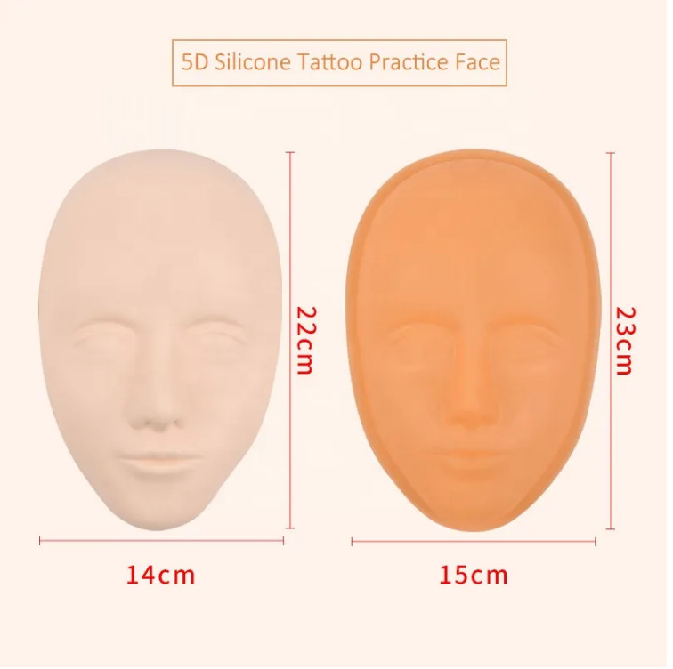 5D Silicone Permanent Makeup Practice Skin Eyebrow Eyeliner Lip Microblading