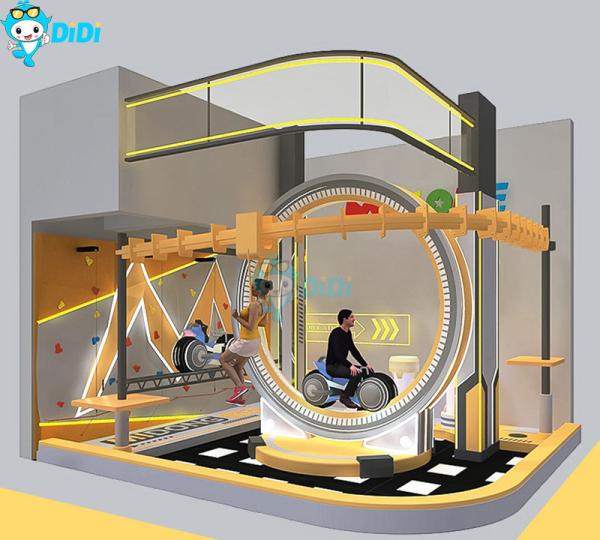 360 Degree Flying Bike Ride Light Wheel Swing Machine For Backyard Amusement