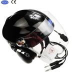 Black Pilot helmet light Aviation helmet high quality aircraft helmet black
