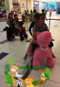 Wholesale Hansel battery kiddie rides 4 wheel adult bike ride on plush animals for mall from china suppliers
