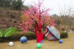 Eco Friendly Red Lantern Silk Material Hand Made Chinese Festival Lantern