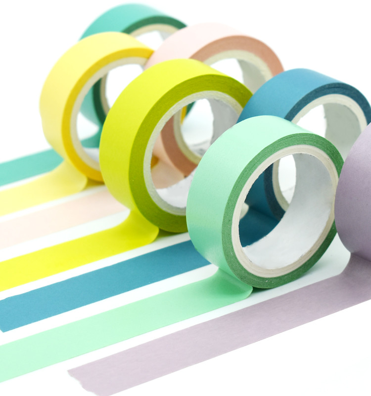 15mm Japanese Paper Custom Panton Print Colorful Decoration Craft Masking Washi Tapes