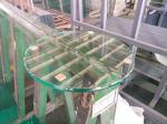 Hollow Structure 12mm Clear Tempered Glass Tabletop for Chic Living Room Dining