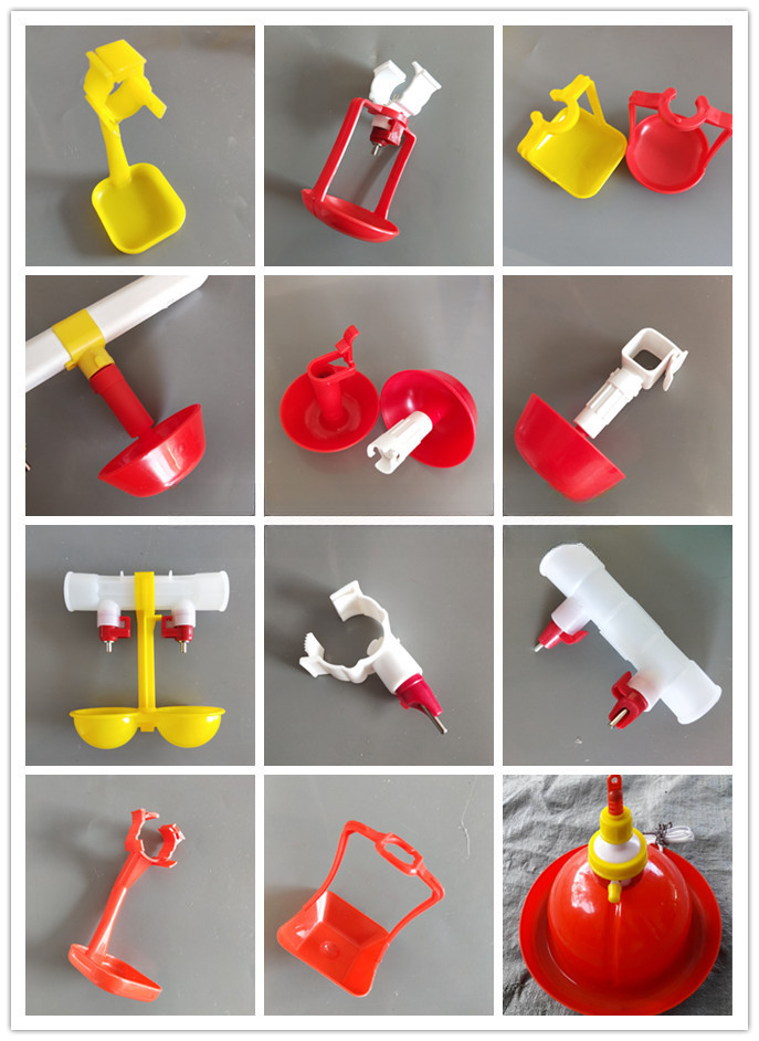 Poultry Feeder Drinker 25mm PVC Pipe Clamp Yellow For Poultry Water Supply