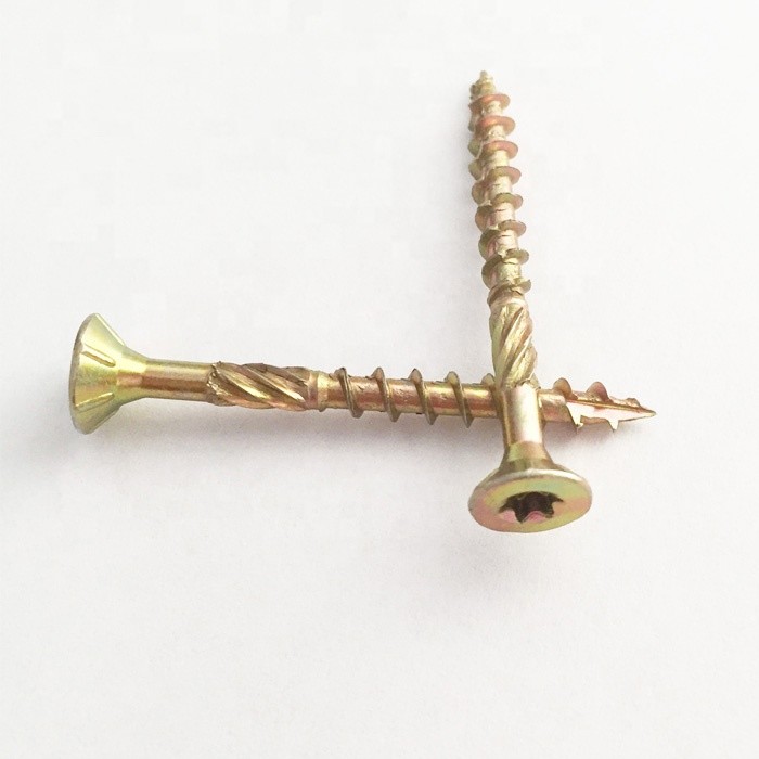 ISO9001 Double Countersunk Head Wood Chipboard Screw Zinc Torx Drive