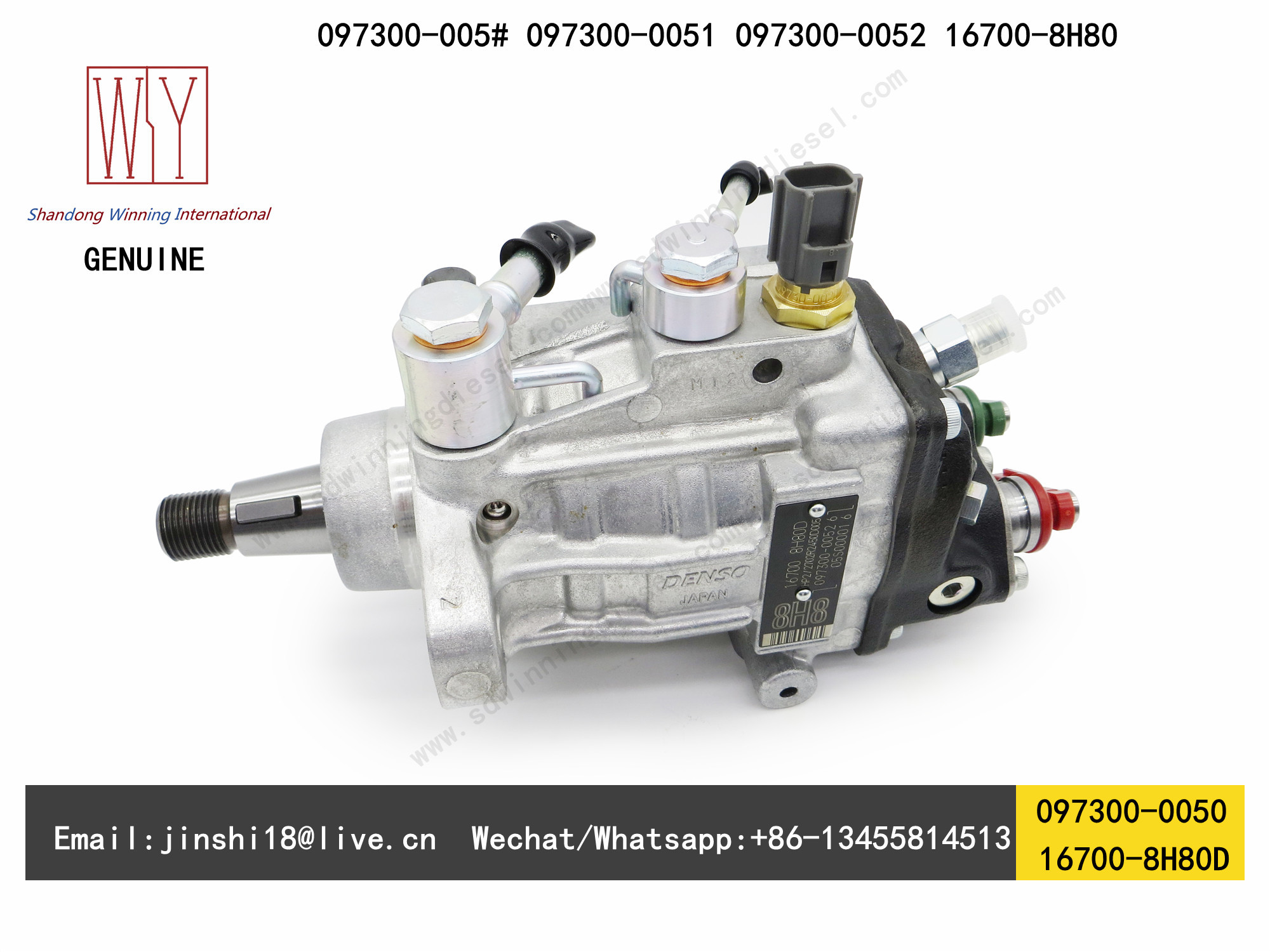 DENSO GENUINE AND NEW DIESEL HP2 FUEL PUMP 097300-0050, 097300-0052, 16700-8H80D, 16700-8H800, 097300-005#, DCRP200050