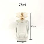 75ml Exquisite Diamond Perfume Bottle Glass Bottle Transparent Bayonet Spray