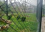65mm x 65mm x 4.00mm black pvc coated chain wire fence for sale