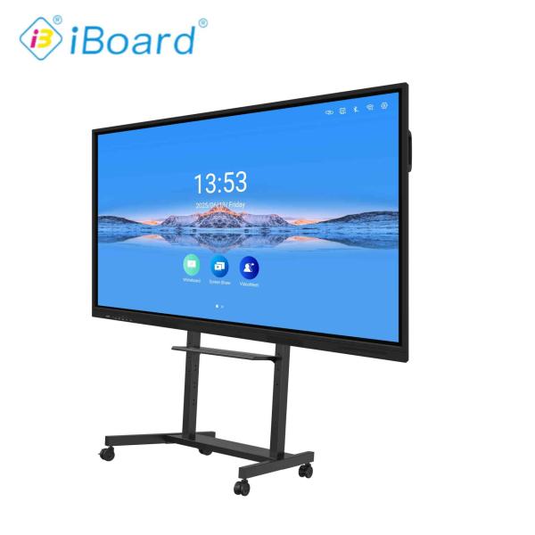 65 Inch Interactive Flat Panel Display Touch Smart Board with Android 14 4+32G for Education