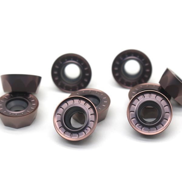 Round Milling Carbide Insert For Cast Iron Tungsten Face Mill Cutting