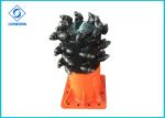 110 Kw Rotary Drum Cutter HTC35, 110-140 Rpm Speed Hydraulic Cutter Head For