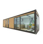 20ft 40ft Prefabricated Container Houses Modern Design Wooden Color Prefab Homes