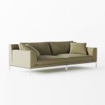 Green Leather Office Sofa Set PU Leather Furniture Modern Sofa