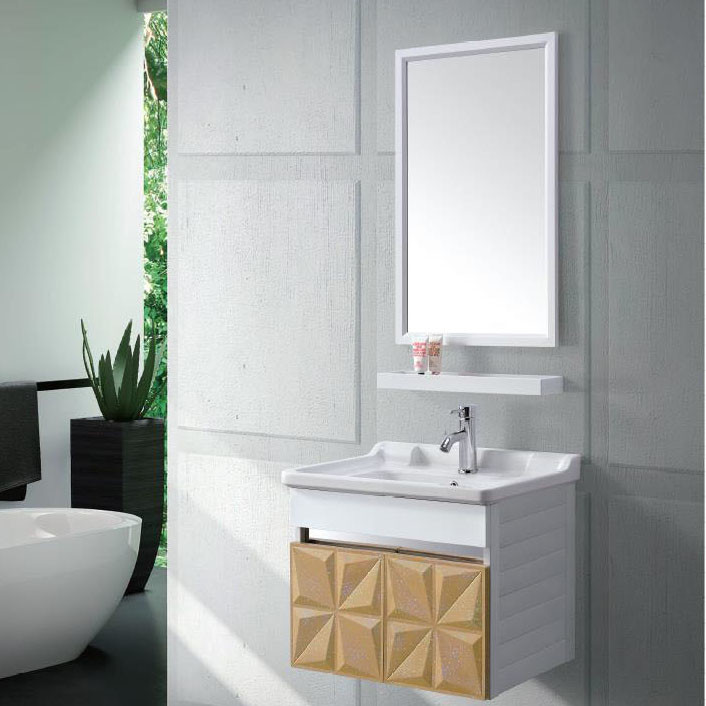 Modern Alunimun Bathroom Vanity/ all aluminum bathroom cabinet/Mirror Cabinet /DB-8151 600X450mm