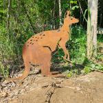 Custom Design Opossum Shape Outdoor Metal Garden Decor Accessories
