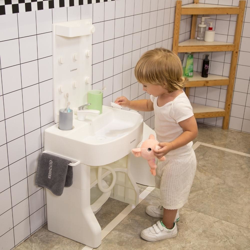 Hand Basin Baby Sink Bath With 3pcs AA Battery Suitable For 1-5 Years Old Children's simulate basin