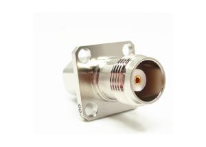Wholesale TNC Straight Female 4-hole Flange RF Coaxial Connector for SFF-50-1.5-1/SYV-50-2-1 Cable from china suppliers