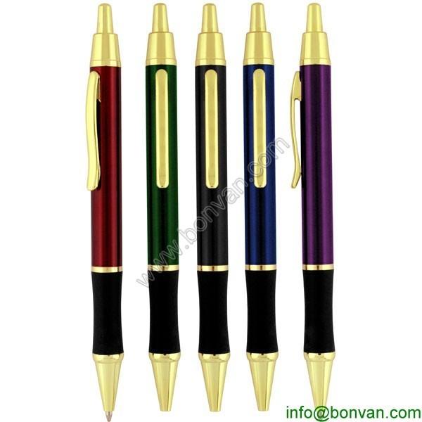 Wholesale Stationery Supplier Highlighted metal Ball Pen, metal ballpoint pen