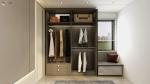Modern Nigeria Portable Closet Clothes Wardrobe Wooden Bedroom Furniture Ready