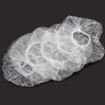 Waterproof Transparent Plastic Shower Cap , disposable hair caps Eco Friendly