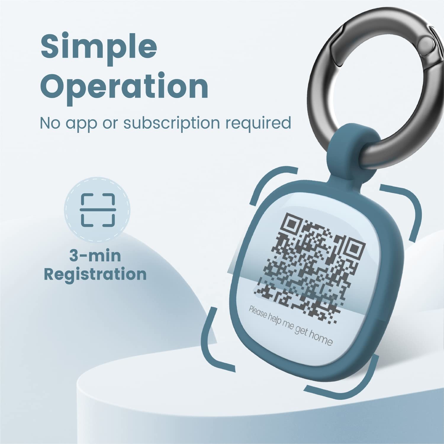 Custom Silent Silicone Dog ID Tag Anti Lost QR Code Pet ID Collar Name Tag